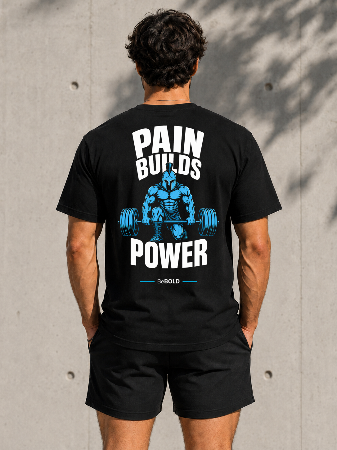 BeBOLD “Pain Builds Power” Heavyweight Tee